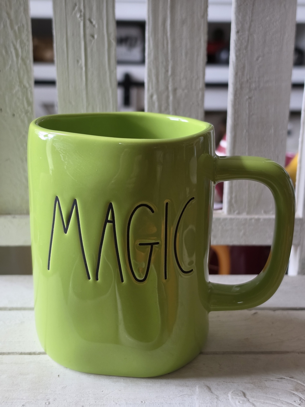 Rae Dunn Lime Green MAGIC Ceramic Mug